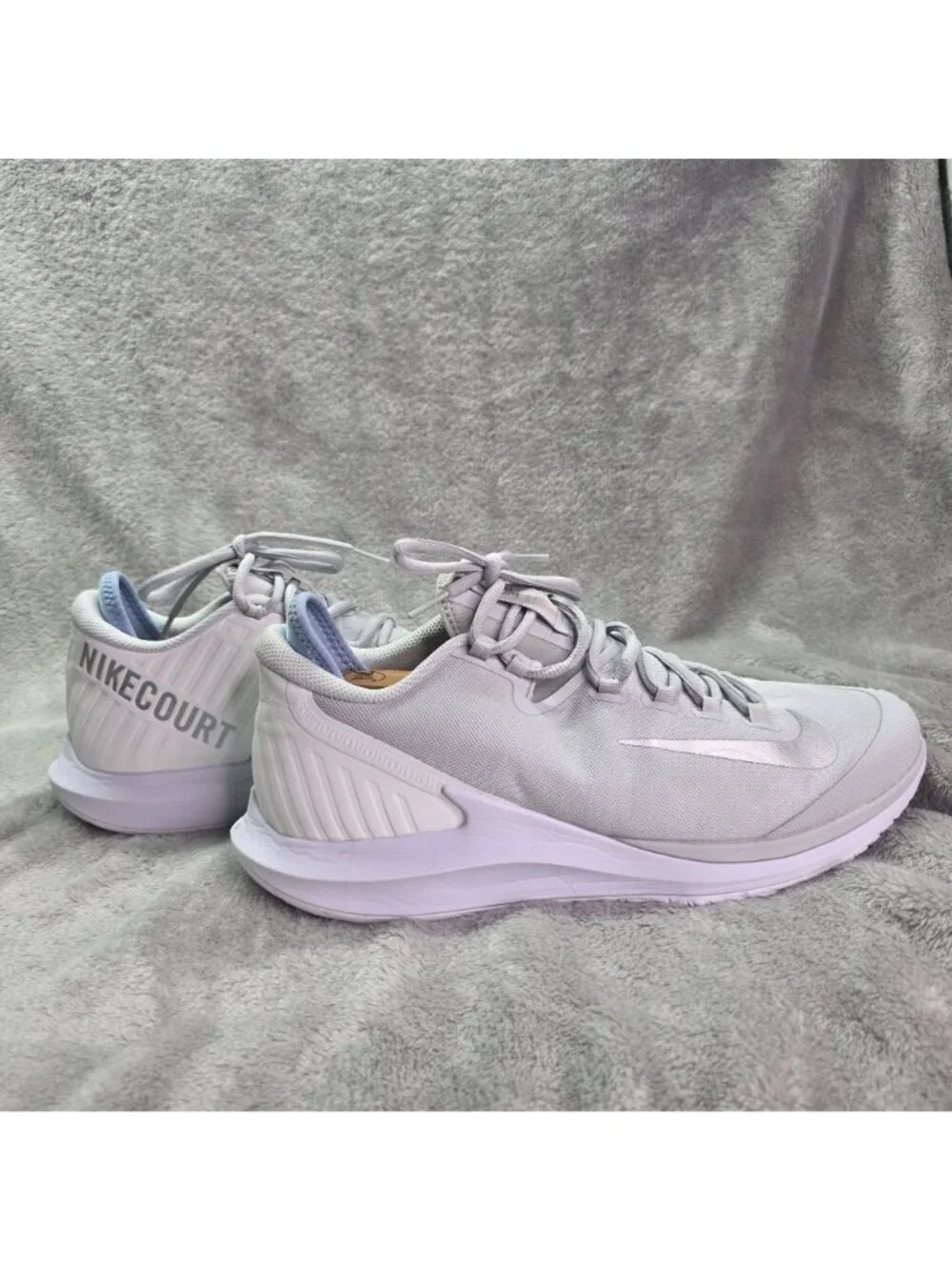 Womens Nike Court Zoom Zero Tennis Shoes White Gray Athletic Sneakers Size 12